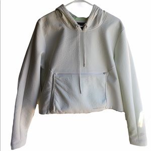 Mint green Nike crop hoodie